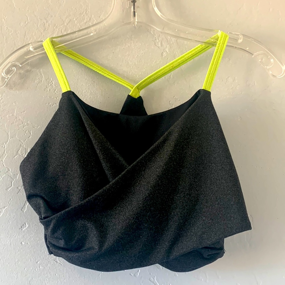 Kyodan Dark Grey Sports Bra Removable Padding Size P/S Color Dark Gray